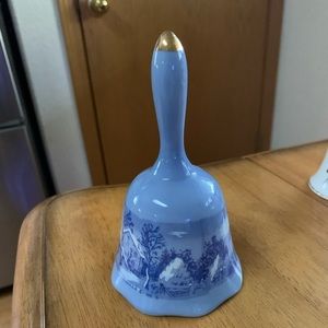 Collectible blue bell w/ winter design